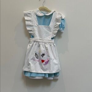 RARE Vintage Kid’s Alice in Wonderland Halloween Costume Dress and Apron